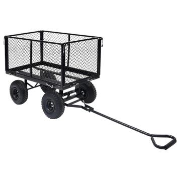 vidaXL Tuinwagen 350 kg zwart, Verzenden