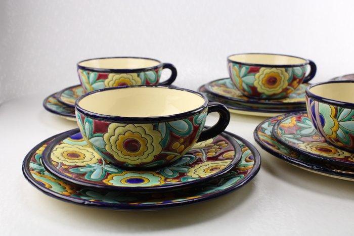 Keramis Boch - Raymond Chevalier (1900-1959) - Theeservies, Antiquités & Art, Antiquités | Meubles | Tables