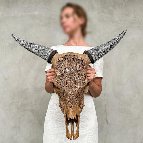 GEEN RESERVEPRIJS - Authentieke gesneden bruine, Antiek en Kunst, Kunst | Designobjecten