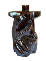 Beeldje - Abstract Brown Ceramic Figurine Signed Eduardo