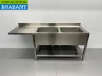 Evier en acier inoxydable double évier Premium-line 200 cm, Verzenden
