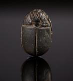 Oud-Egyptisch Schist scarabee amulet - 3 cm