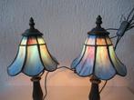 Lamp (2) - 2 Tiffany stijl glas in lood lampjes - Glas in