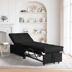 vidaXL Slaapbank Zwart 194 x 67 x 37 cm Stof, Verzenden, Nieuw