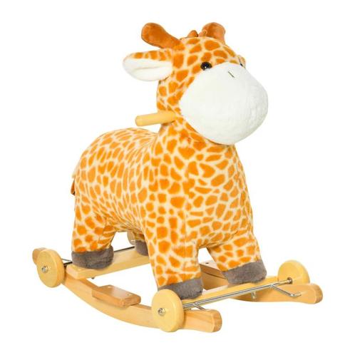 TRUUSK 2-IN-1 Hobbelpaard Met Wielen Pluche Schommeldier Bab, Kinderen en Baby's, Speelgoed | Buiten | Speelhuisjes, Verzenden
