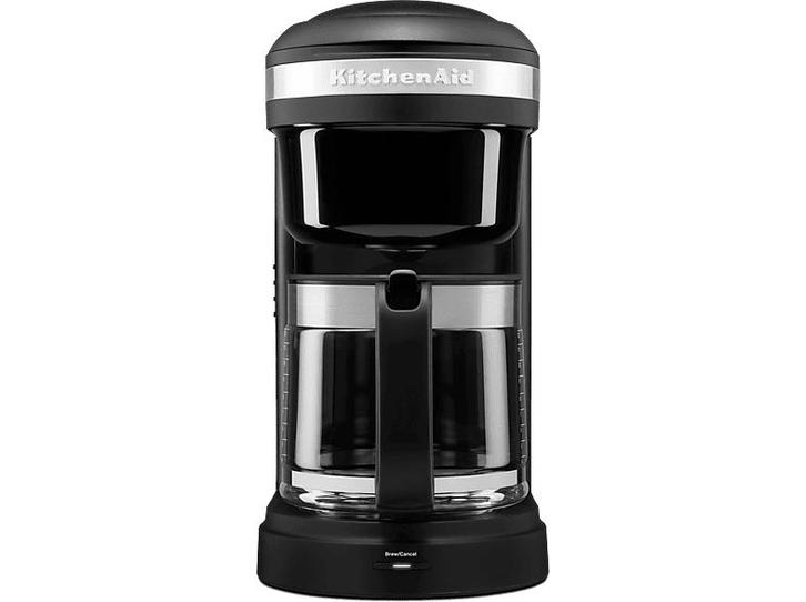 Kitchenaid -  Koffiezetapparaat  - Zwart, Elektronische apparatuur, Koffiezetapparaten, Gemalen koffie, Nieuw, Afneembaar waterreservoir