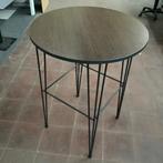 Tweedehands statafel met Hairpin poten, (hxbxd) 110x85x85, Gebruikt