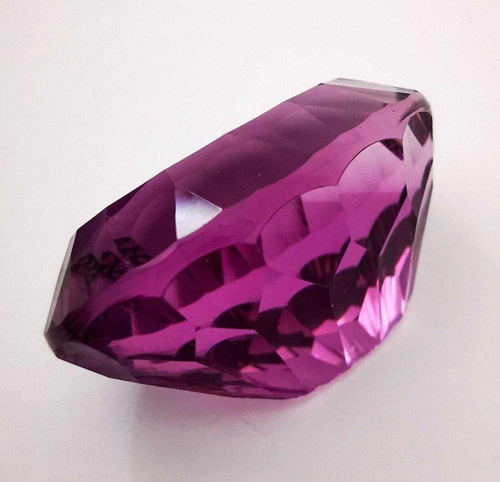 Zonder Minimumprijs Amethist - 41.69 ct - Antwerp Laboratory, Handtassen en Accessoires, Edelstenen