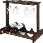 2dekans | Wijnrek met Wijnglashouder -Vrijstaand - Compact-, Huis en Inrichting, Woonaccessoires | Wijnrekken, Ophalen of Verzenden