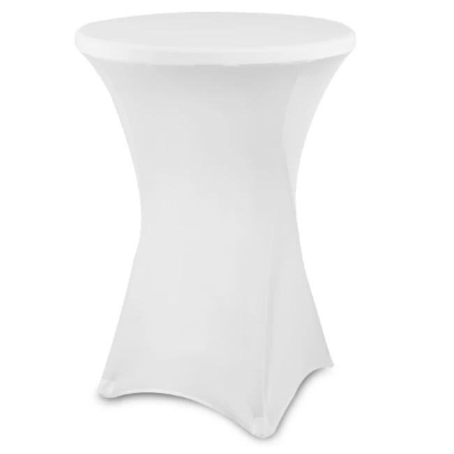 Tafelhoes | Statafel Ø800mm | Polyester/Elastaan | Wit |, Articles professionnels, Horeca | Équipement de cuisine, Envoi