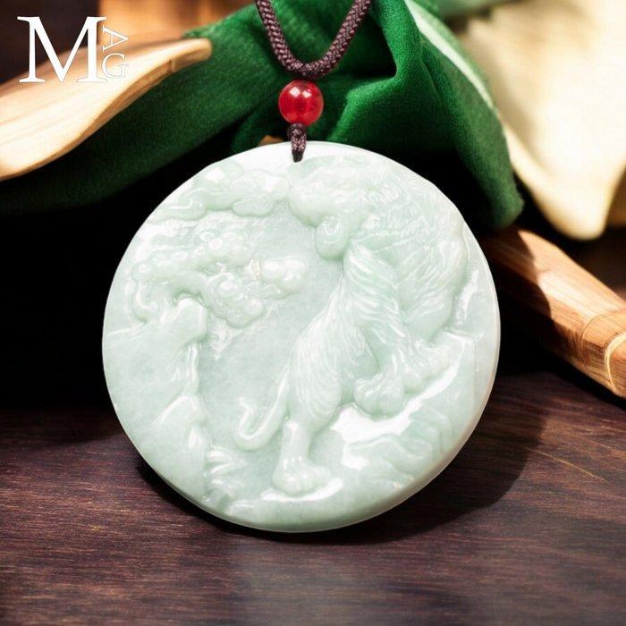 Nephriet Jade Amulet – Traditioneel Landschapsontwerp Met de, Antiek en Kunst, Curiosa en Brocante