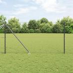 vidaXL Hexagon hek Grijs 1,2x10 m Staal, Verzenden, Nieuw
