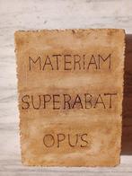 Sculpture, Stemma Araldico  Materiam Superabat Opus - 25, Antiek en Kunst
