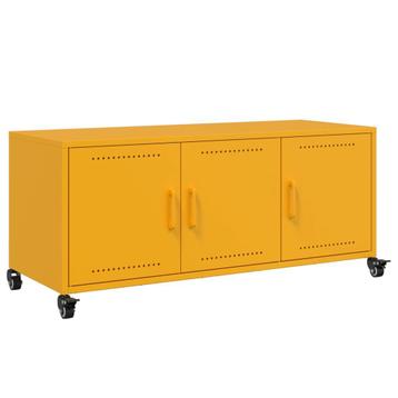 Tv-meubel Mosterdgeel 100cm | Retour Deal | -73% (tv meubel) beschikbaar voor biedingen