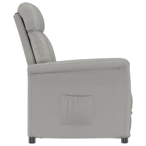 vidaXL Ligbed Lichtgrijs Microfiber, Huis en Inrichting, Fauteuils, Nieuw, Verzenden