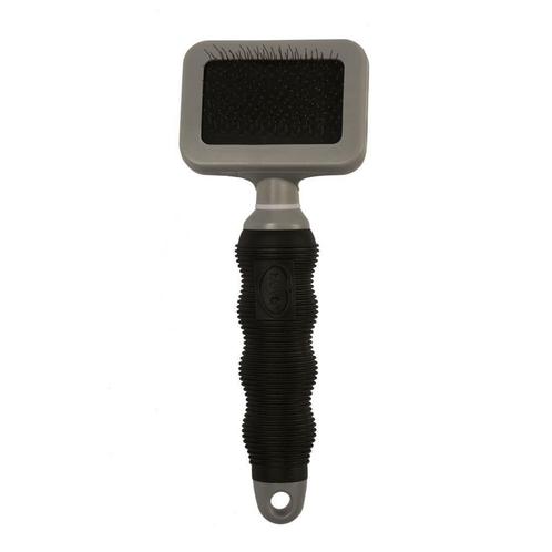 Duvo Slickerborstel Small zwart/grijs, Dieren en Toebehoren, Overige Dieren-accessoires, Nieuw