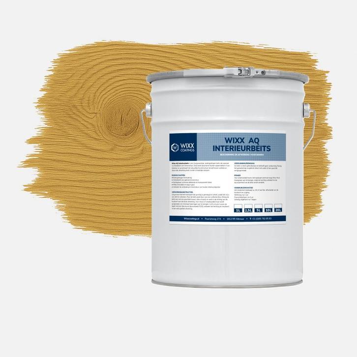 Wixx AQ Interieurbeits Puur Grenen 20L, Doe-het-zelf en Bouw, Verf, Beits en Lak, Nieuw, Verzenden