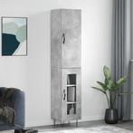 vidaXL Hoge kast 34,5x34x180 cm bewerkt hout betongrijs, Huis en Inrichting, Kasten | Dressoirs, Verzenden, Nieuw