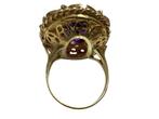 Statement ring - 14 karaat Geel goud - 10.50ct. tw. Amethist