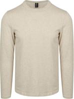 Profuomo Longsleeve T-Shirt Ecru maat Maat 48/50 (M) Heren, Kleding | Heren, T-shirts, Verzenden, Nieuw, Maat 48/50 (M), Profuomo