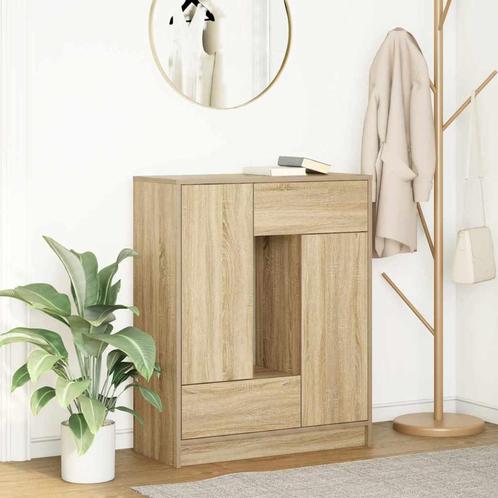 vidaXL Dressoir met lades en deuren 73x31x90 cm sonoma, Huis en Inrichting, Kasten | Dressoirs, Nieuw, Verzenden