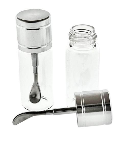 Teletoot doseer potje - wit glas     Medium glazen potje, Collections, Articles de fumeurs, Briquets & Boîtes d'allumettes, Envoi