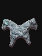 Romain antique Bronze Statue de moutons jumeaux rares, Antiek en Kunst