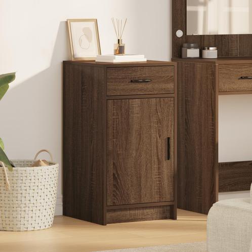 vidaXL Dressoir Bruin Eik 40x41x75 cm Geëngineerd Hout, Maison & Meubles, Armoires | Dressoirs, Envoi