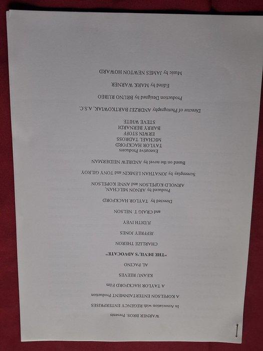 THE DEVIL`S ADVOCATE  -  KEANU REEVES - AL PACINO - -, Collections, Cinéma & Télévision