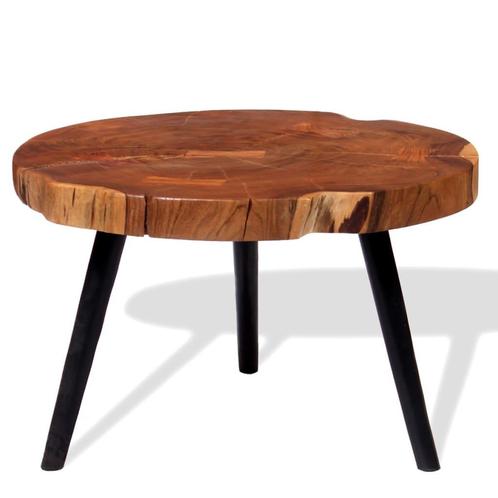vidaXL Salontafel boomstam (55-60)x40 cm massief acaciahout, Maison & Meubles, Tables | Tables de salon, Envoi