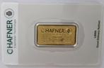 5 gram - Goud .999 - Hafner - Met certificaat, Postzegels en Munten
