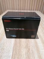 Sigma 24-70mm F2.8 IF EX DG Objectif à focale variable, Audio, Tv en Foto, Nieuw