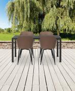 Tuintafel zwart | 150x90 cm | Polywood, Tuin en Terras, Tuintafels, Verzenden, Nieuw, Rechthoekig, Kunststof
