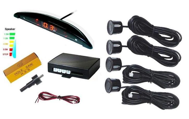 Parkeersensoren parkeer sensoren auto achter inbouw LED sche, Auto diversen, Auto-accessoires, Nieuw, Verzenden