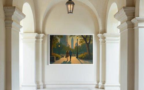 RINGER - Couple à Central Park Toile Large, Antiek en Kunst, Kunst | Schilderijen | Modern