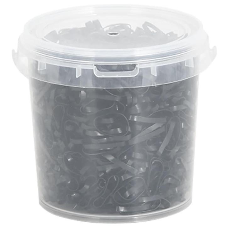 vidaXL Haarelastiekjes paard 1500 st silicone zwart, Dieren en Toebehoren, Paarden en Pony's | Overige Paardenspullen, Nieuw, Verzenden