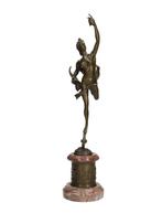sculptuur, Bachus - 48 cm - Brons, Marmer