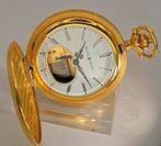 REUGE - goldplated Taschenuhr - Musik Zungenspielwerk - fein, Nieuw