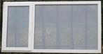 pvc raam , chassis , venster 224 x 119 wit / kwartsgrijs, Doe-het-zelf en Bouw, Kunststof, Raamkozijn, Ophalen of Verzenden, Zo goed als nieuw