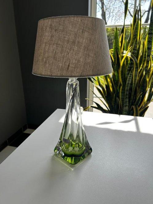 Val Saint Lambert - René Delvenne - Lampe de table - Cristal, Antiek en Kunst, Antiek | Verlichting
