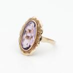 Zonder minimumprijs - Ring - 9 kt. Geel goud Amethist, Nieuw