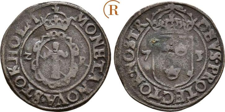 1 Öre Stockholm 1573 Schweden: Johan Iii, 1568-1592:, Postzegels en Munten, Munten | Europa | Niet-Euromunten, België, Verzenden