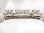 Zitgroep (3) - Hout, Textiel - Set bank en fauteuils