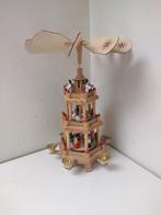 Kerstbeeldje ornament - Draaiende kerstpiramide, 3, Antiek en Kunst