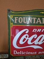 Reclame bord Coca cola fountain service - Reclamebord -