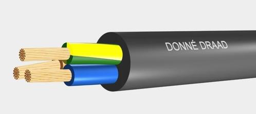 Câble Dalimentation En Caoutchouc Noir 3G2.5mm² 100M, Doe-het-zelf en Bouw, Elektriciteit en Kabels, Verzenden