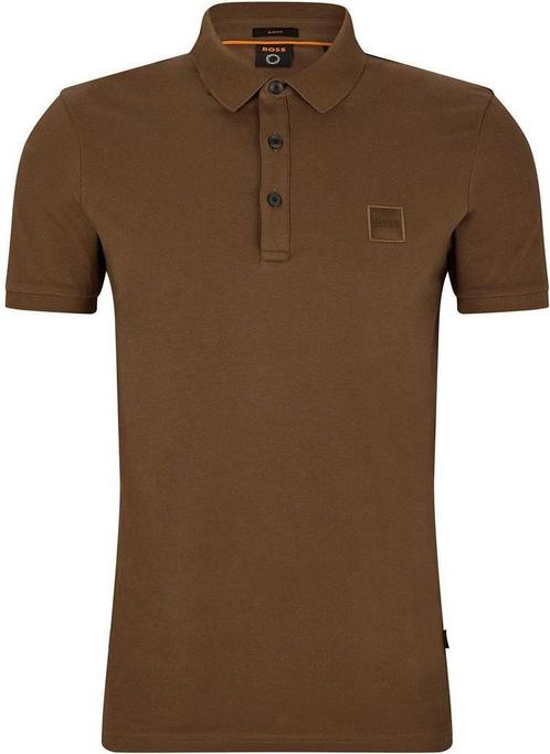 BOSS Passenger Polo Bruin maat Maat 52/54 (L) Heren, Kleding | Heren, Polo's, Bruin, Nieuw, Maat 52/54 (L), Verzenden