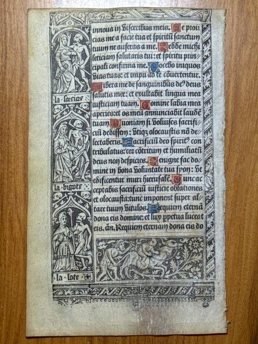 Paris, Antoine Verard, 1510 - Printed Book of Hours on, Antiek en Kunst, Antiek | Boeken en Manuscripten