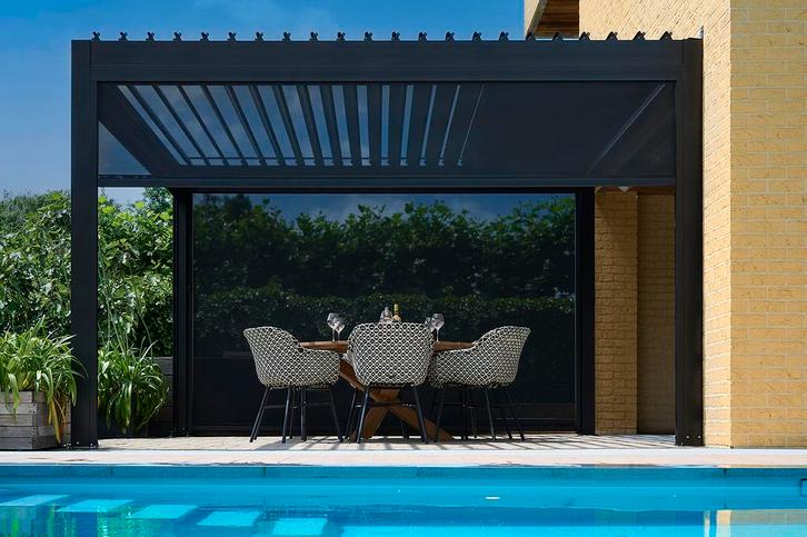 Terrasoverkapping met Lamellendak - LUX, Tuin en Terras, Overkappingen, Nieuw, Veranda