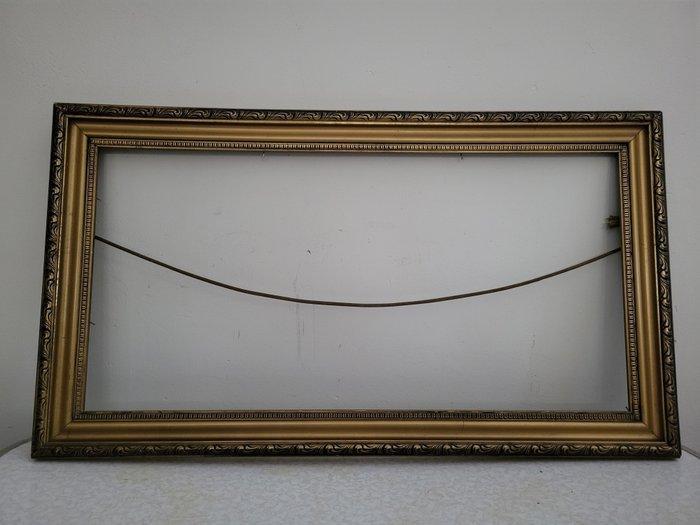 Lijst (7) - hout, glas, gips - Collage oude lijsten, Antiquités & Art, Curiosités & Brocante